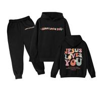 Automne Hiver Vêtements Set Filles,Automne Vêtement d'automne Printemps Mode Ados Filles Pantalon et Sweats Haut 2 Pièce Sweat Capuche Legging Sport pour Les Enfants Costume