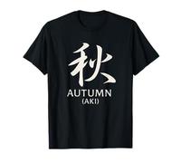 Automne Kanji AKI Calligraphie Japonaise Minimaliste Zen T-Shirt