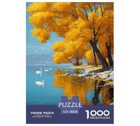 Automne Lake Puzzle 1000 Pièces Educa Jouet Jeu D'Intelligence Décoration Intérieure intéressant Jeu Éduchatif Challenge Toy Adultes & Enfants des 14 Ans 38x26cm/1000pcs