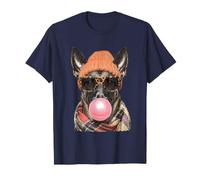 Automne Malinois Belge avec Lunettes de Soleil Chien d'automne Bubblegum T-Shirt