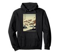 Automne, Minimaliste Japonais Ukiyo-e Block Sweat à Capuche