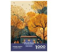 Automne Paysage Urbain Puzzle 1000 Pièces Educa Jouet Divertissement Créatif Décoration Intérieure intéressant Jeu Éduchatif Challenge Toy Adultes & Enfants des 14 Ans 70x50cm/1000pcs