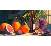 Automne Peinture par Numero Adulte Fruit Peinture Numero Adulte et Enfant,DIY Paint by Numbers avec 70x120cm Toile + Acryliques + Pinceaux + Images de Référence,Decoration Chambre,Cadeau Femme,-fu16u