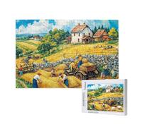 Automne Puzzle 6000 Pièces Adultes Puzzle Rural Classique, Activite Manuelle Adulte, Puzzles de Jeu Stimulants, Puzzles Impossible, Enjoy Activités de défi Familial pour Ies Soirées de Jeu,p113t