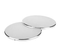 Automobile 140mm/5.5in Haut-parleur Audio Maille Métal Laminé à Froid Grille en Acier Maille Coquille Cadre en Plastique Galvanoplastie Cadre Maille Blanche(deux)