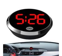 Automobile Digital Clock - Car Dashboard Digital Clock, Dashboard Car, Véhicule LED, Auto Small Clocks Touch Activation for Dorm, Truck, Suvs, Auto