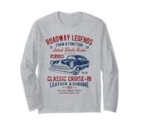 Automobile Nostalgia Classic Cruise-in Design Vieilli Manche Longue