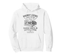 Automobile Nostalgia Classic Cruise-in Design Vieilli Sweat à Capuche