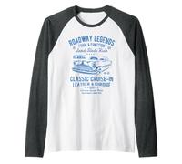 Automobile Nostalgia Voiture Classique Cruise-in Design Vieilli Manche Raglan