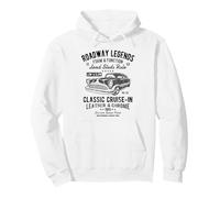 Automobile Nostalgia Voiture Classique Cruise-in Design Vieilli Sweat à Capuche