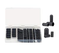 Automobile Replacement Caps, Rubber Vacuum Caps, Carburetor Caps Set, Flexible Rubber Caps, Manifold Rubber Caps, Rubber Plug Set for Carburetor Manifold (Rubber, 80 Pieces)