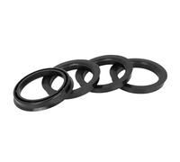 Automobile Voiture Plastique 72.6mm OD À 57.1mm ID Anneaux Centraux De Moyeu De Voiture Alésage De Roue Entretoise Centrale Anneaux Moyeu Noir Adaptateur D'entretoise(67.1-57.1)