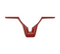 Automobiles Intérieurs Pour Nissan Pour Qashqai J11 Pour Xtrail T32 Pour Rogue Pour Note Pour Versa Pour Kicks Autocollant Garniture Panneau Volant(1 x carbon red)