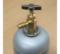 Automotiv Lot de 3 robinets auto-scellants pour robinet R1234yf A/C ayant 1 sur 2 pour Acme Femelle 1 sur 4 Sae Mâle Comprend 2 adaptateurs pour tuyau jaune R134a et R12 - Automotiv