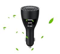 Automotive Air Fresheners, Car Scents, 1.57x3.94in with Usb Charger, 2 Port Smartphones Charger Adapter, Accessory Cars Odor Eliminator for Auto, Travel, Road Trip, Home, and More
