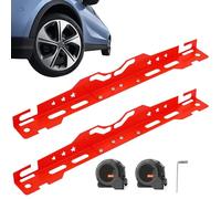 Automotive Alignment Kit - Adjustable Tire Positioning Plates, Non Slip Calibration Tool Set For Precise Tracking | Perfect For Vehicle Repair Service Centres DIY Mechanics And Workshop Equipment