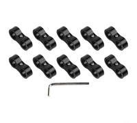 Automotive AN4AN10 Collier de serrage à double trou pour fixation de conduite d'huile et de ligne de transmission (AN8)