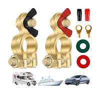 Automotive Battery Terminal Clamps - Lot de 2 connecteurs positifs, batterie négative, réglable Quick Release Replacement Kit, Terminal Connector Set for Car Truck Ship Use