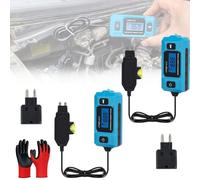 Automotive Circuit Fault Probe Tester, 2026 Upgraded Relay High-Precision Current Tester with Front Light & Blue Backlit Lcd Screen, 20a 48v Car Relay Fuse Blade Checker for Car Repair (2Pcs)