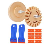 Automotive Decal Eraser Wheel Kit Vinyl Sticker Remover with Scraper Tool for Cars, RVs