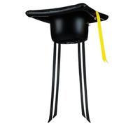 Automotive Exterior Accessories, Inflatable Graduation Hat, 50cm Blow Up Graduation Hat Decor with Long Ribbons, Weather Resistant Vehicle Roof Ornament for Decorating Cars, and Celebrating Graduates