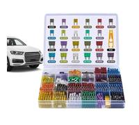 Automotive Fuse Kit, 300-Piece Assorted Set, Standard Mini Medium Sizes, 19.5x13x3.5cm, Aluminum Alloy, for Car Truck Suv Rv Boat Marine Electrical Repairs Easy Installation