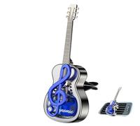 Automotive Guitar Air Freshener - Car Vent Clip | ABS PP Metal Plating Build, On Installation, Long Lasting Odor Eliminator, Red Cologne Black Gardenia Yellow Osmanthus Blue Sea Scents