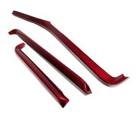 Automotive Interior Trim Panels Pour Corvette C8 Coupé Pour Stingray Z51 Z06 2020-2024 Fibre De Carbone Voiture Tableau De Bord Central Couverture De Sortie D'air Garniture(Red Carbon)