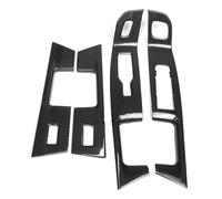 Automotive Interior Trim Panels Pour Ford F-150 F150 Pour Raptor R Pour Shelby 2021-2024 Couverture En Fibre De Carbone Pour Panneau Commande Des Vitres Et Portes Intérieures(Glossy carbon)