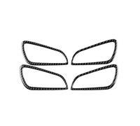 Automotive Interior Trim Panels Pour Ford Pour Focus SE ST Ecoboost 2012 2013 2014 LHD RHD Enjoliveur De Poignée De Porte En Fibre De Carbone Véritable Souple(Black Carbon)