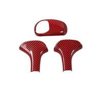 Automotive Interior Trim Panels Pour Jeep Pour Grand Cherokee 2014 2015 ABS Autocollants décoratifs pour pommeau de levier de vitesses(Carbon Red)