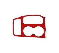 Automotive Interior Trim Panels Pour Jeep Pour Grand Cherokee 2016 2017 2018 2019 2020 Cache Décoratif Pour Porte-gobelet Du Panneau De Levier De Vitesses(Red)