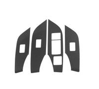 Automotive Interior Trim Panels Pour Toyota RAV4 XA50 2019 2020 2021 2022 2023 2024 Bouton De Commande De Lève-vitre Hybride(Carbon Fiber look)