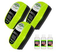 Automotive Oil Film Cleaning Brush, 2026 Nouv Multifonctionnelle Nettoyant Vitre Voiture Avec Recharge de Liquide, Nettoyant pour Film D'huile Nettoyant Vitre Voiture Brosse Nettoyage Voiture (3Pcs)