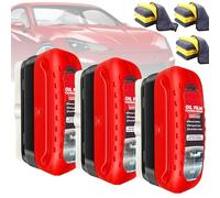 Automotive Oil Film Cleaning Brush, Puissant Brosse de Nettoyage Pare-Brise, Film oleophobe pour Vitre Automobile, Brosse de Nettoyage de Film d'huile Automobile Multifonctionnelle 120ml (3 Pièces)