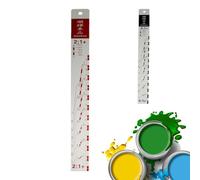 Automotive Paint Mixing Ruler - Precision Ratio Scale Tool, Professional Body Shop Measuring Stick, Durable Resistant Mixing Guide | For Accurate Paint Blending