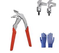 Automotive Panel Clip Removal Pliers, Stainless Steel Push Pin Pliers & Car Fastener Remover, Spring-Loaded Damage-Free Trim Tool with 4-Point Support for Auto Door/Interior, DIY Mechanic (1pcs)