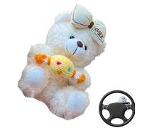 Automotive Plush Doll - 5 Inch Wiper Shift Ornament | Wear Resistant Car Interior Decor | Easy Install Grip Cover