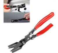 Automotive Repair Pry Tool , Car Body Door Panel Fastener Push Pin Remover, Clip Removal Pliers Tools RED-1PC