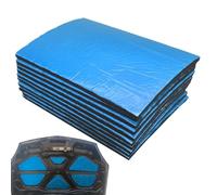 Automotive Sound Deadening Mat, Heat Insulation, Adhesive Backing, Roof Door Insulation, Noise Reduction, Easy Installation, 10pcs Set, (25x18x0.5cm), Ideal for Car Engine & Doors