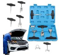 Automotive Terminal Release Extractor Set - T-Shape Connector Disassembly Puller, Motorcycle Vehicle | Marine Electronic Harness Maintenance Mechanic Tool for Garage Service Shops Electrician Use