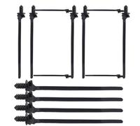 Automotive Zip Ties - 100 Pieces Push Mount Zip Ties for Organizing, Adjustable Clip with Locking Fastener & Heavy Duty Nylon for Car, Electrical, Industrial Bundling and Home DIY Projects