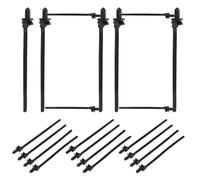 Automotive Zip Ties, Push Mount Clips, Locking Fasteners, Adjustable Strap Design, Heavy Load Capacity, Ideal for Car, Electrical, Industrial, Construction, Bundling Tasks