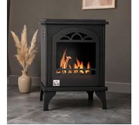 Autonomie 3 h Fireplaces and Accessories combining 16.1 x 9.8 x 21.3 in and Cheminée bioéthanol sur pied en métal noir 41