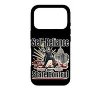 Autonomie Contre contrôle étatique Phrase Humour Retro Coque pour iPhone 17 Pro