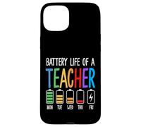 Autonomie de la Batterie d'un Professeur Funny Teacher Week Niveaux d'énergie Coque pour iPhone 15 Plus
