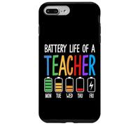 Autonomie de la Batterie d'un Professeur Funny Teacher Week Niveaux d'énergie Coque pour iPhone 7 Plus/8 Plus