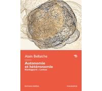 Autonomie et hétéronomie - Alain Bellaiche-Zacharie - Mimesis - broché - Essai