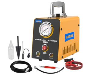 AUTOOL Machine à Fumée pour Véhicules, Détecteur de Fuites EVAP, Testeur de Fuites sous Vide, Appareil de Localisation de Fuites 12 V pour Les Conduites de Carburant des Véhicules.