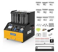 AUTOOL Testeur d'injecteur de Carburant et Machine de Nettoyage, 220V 6 cylindres GDI EFI FSI d'outils de Nettoyage Machine d'essai d'injecteur de Carburant de Voiture et de Moto à Essence